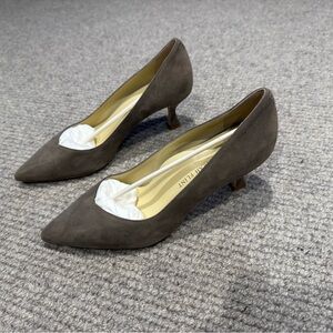 Sarah Flint Brown Kitten Heel Shoes